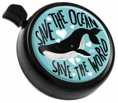 Liix BIG COLOUR BELL SAVE THE OCEAN Klingel / black  