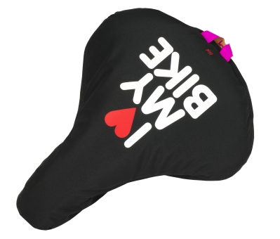 Liix SADDLE COVER I LOVE MY BIKE Sattelbezug / black 
