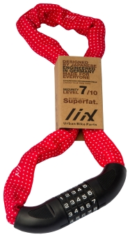 Liix BIG LOCK POLKA DOTS Schloss / red 