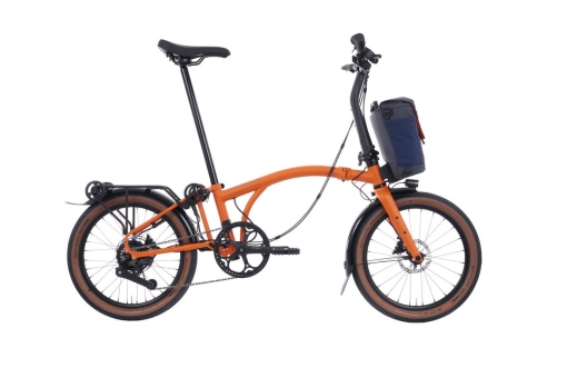 Brompton G-LINE Electric (4-Gear) Adventure Orange / Mudgard & Rack