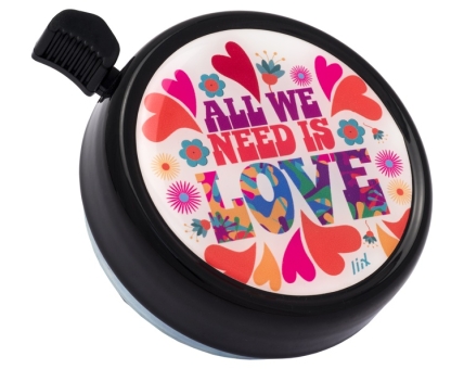 Liix BIG COLOUR BELL ALL WE NEED IS LOVE Klingel / black 