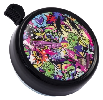 Liix BIG COLOUR BELL PSYCHOBELLY Klingel / black 