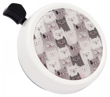 Liix BIG COLOUR BELL CAT CROWD Klingel / white 