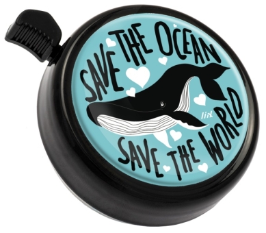 Liix BIG COLOUR BELL SAVE THE OCEAN Klingel / black 