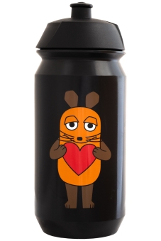 Liix Trinkflasche Maus Love Schwarz 500ml