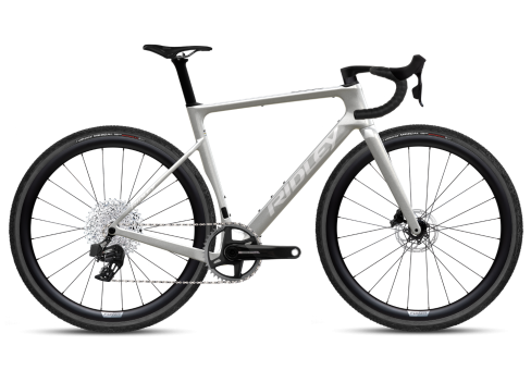 Ridley ASTR RS 7E8 Force XPLR / Glossy Silver Metallic/White