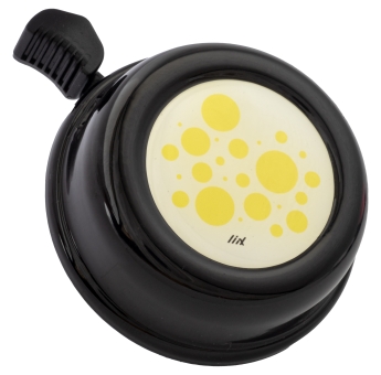 Liix COLOUR BELL YELLOW DOTS Klingel / black 