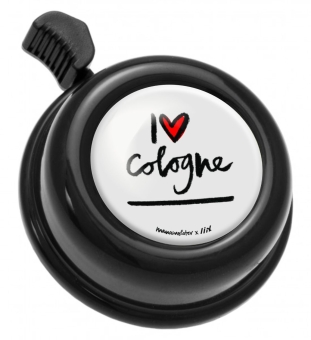 Liix COLOUR BELL MANAMOLOTOV I LOVE COLOGNE Klingel / black 