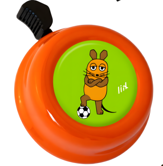 Liix Kleur Bell Mouse Voetbal Oranje
