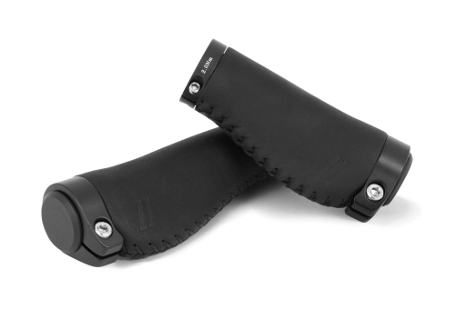 Schindelhauer Leather Ergo Grips for Gripshift Schwarz/Schwarz
