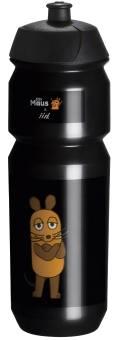 Liix Trinkflasche Maus Vorne & Hinten Schwarz 750ml