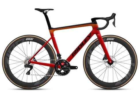 Ridley FALCN RS Dura Ace DI2 2x12 / Black/Red - Orange