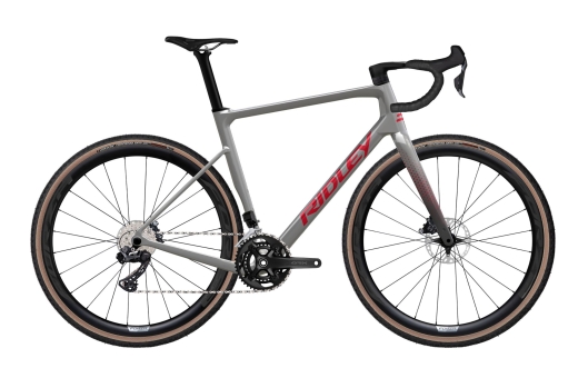 Ridley GRIFN RS GRAVEL GRX800 DI2 2x / Battle Ship Grey/Candy Red Metallic