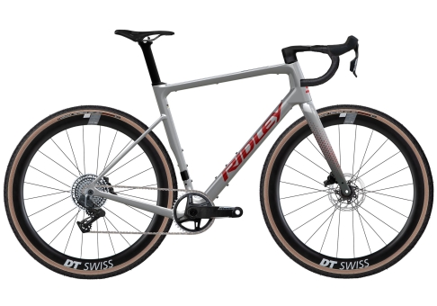Ridley GRIFN RS GRAVEL Force XPLR 1x13 / Battle Ship Grey/Candy Red Metallic