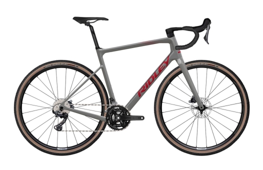 Ridley GRIFN GRAVEL GRX800 2x12 / Battle Ship Grey/Candy Red Metallic