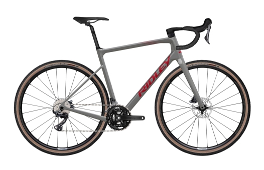 Ridley GRIFN GRAVEL GRX600 2x12 / Battle Ship Grey/Candy Red Metallic
