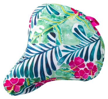 Liix SADDLE COVER TROPICAL Sattelbezug / hibiscus 