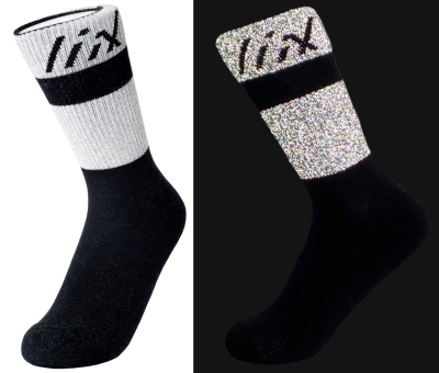 Liix Reflective Socks Black