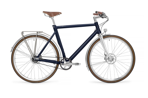 Schindelhauer FRIEDRICH VIII / alu pur L (58cm) | mitternachtsblau | 8-Gang / braune Reifenseitenwand 2