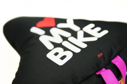 Liix SADDLE COVER I LOVE MY BIKE Sattelbezug / black  2