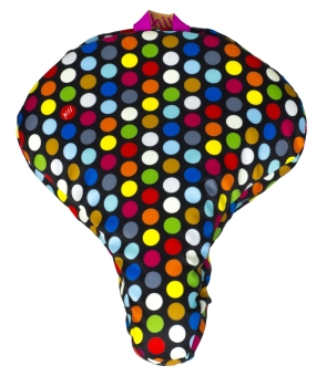 Liix SADDLE COVER POLKA BIG DOTS MIX Sattelbezug / black  2