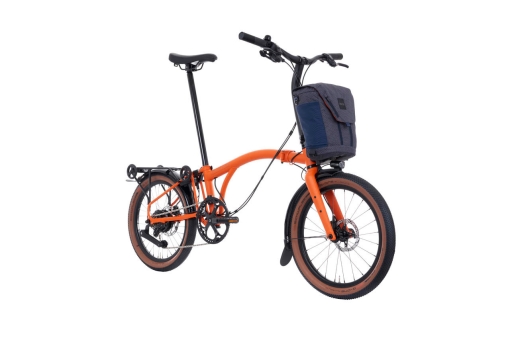 Brompton G-LINE Electric (4-Gear) Adventure Orange / Mudgard & Rack Small | Schwalbe G-One All Round 2