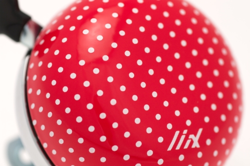 Liix MINI DING DONG BELL POLKA DOTS Klingel / red  2