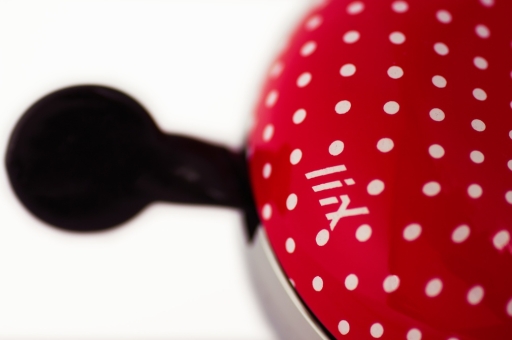Liix DING DONG BELL POLKA DOTS Klingel / red  2