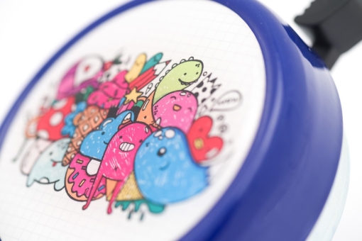 Liix BIG COLOUR BELL CUTE MONSTERS Klingel / blue  2