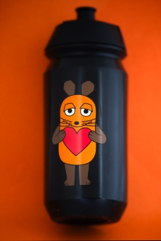 Liix Trinkflasche Maus Love Schwarz 500ml 2