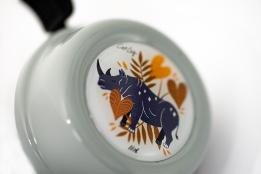 Liix COLOUR BELL RHINO LOVE Klingel / grey  2