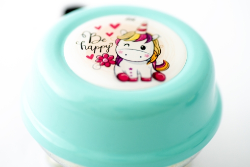 Liix COLOUR BELL BE HAPPY UNICORN Klingel / pastel green  2