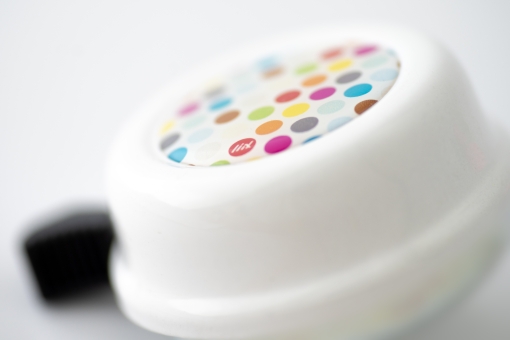 Liix COLOUR BELL POLKA DOTS Klingel / white  2