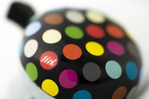 Liix DESIGN BELL POLKA BIG DOTS MIX Klingel / black  2