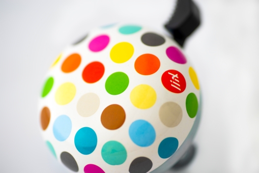 Liix DESIGN BELL POLKA BIG DOTS MIX Klingel / white  2