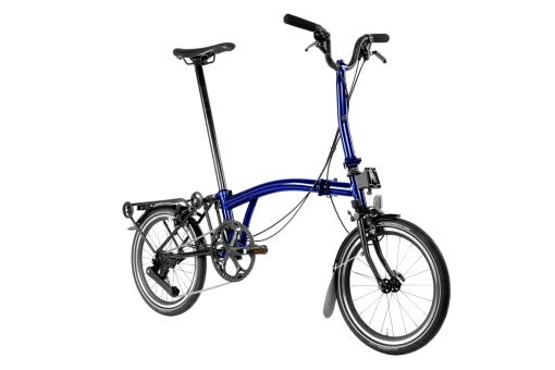 Brompton P-LINE Urban (4-Spd) High / Bolt Blue Lacquer Bolt Blue Lacquer/Titanium Black Matt 2