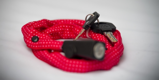 Liix Small Lock Polka Dots Lock Red 3