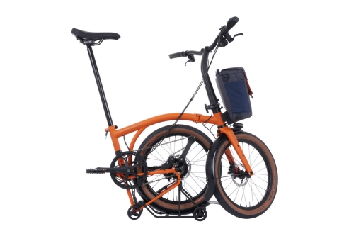 Brompton G-LINE Electric (4-Gear) Adventure Orange / Mudgard & Rack Small | Schwalbe G-One All Round 3