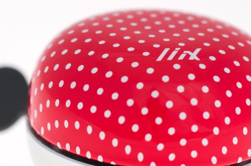 Liix MINI DING DONG BELL POLKA DOTS Klingel / red  3