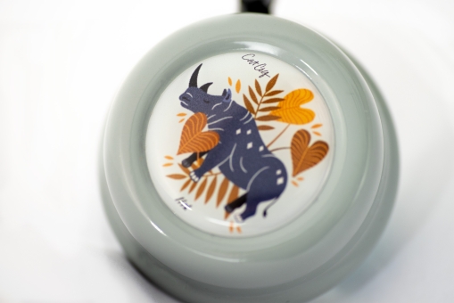 Liix COLOUR BELL RHINO LOVE Klingel / grey  3