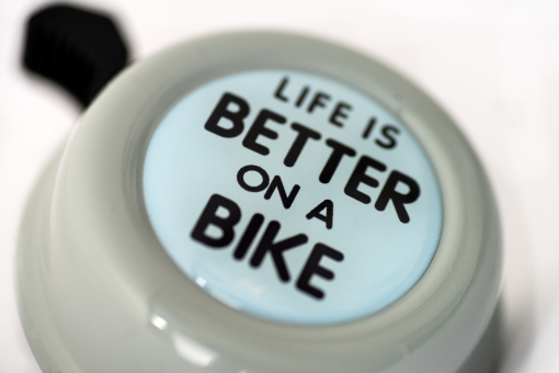 Liix COLOUR BELL LIFE IS BETTER ON A BIKE Klingel / grey  3