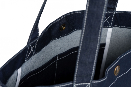 Liix DON'T PANIC IT'S ORGANIC Tasche / dark denim  3