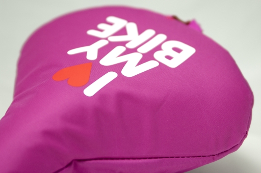 Liix Saddle Cover I Love My Bike Saddle Cover Pink 4