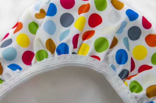 Liix SADDLE COVER POLKA BIG DOTS MIX Sattelbezug / white  4