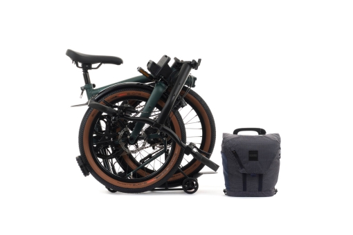 Brompton G-LINE Electric (4-Gear) Forest Green / Mudgard & Rack Small | Schwalbe G-One All Round 4