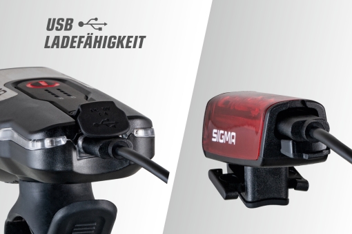 Sigma LED Licht Set Aura 80/Blaze Schwarz 4