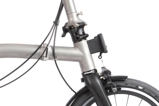 Brompton T-LINE Urban (4-Spd) Mid / Blasted Ti Blasted Ti/Blasted Ti 4