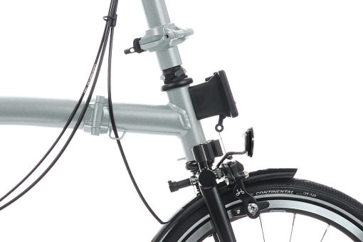 Brompton P-LINE Urban (12-Spd) High / Lunar Ice Lunar Ice/Titanium Black Matt 6