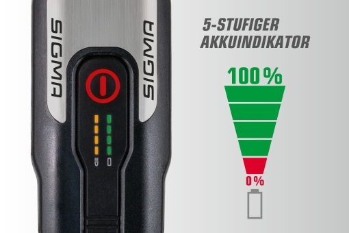Sigma LED Licht Set Aura 80/Blaze Schwarz 8